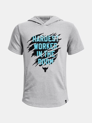 Under Armour Project Rock SS HD TG Mikina dětská Šedá