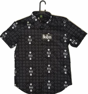 The Beatles Camisa polo Drum and Apples Black XL