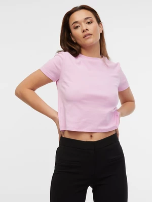 Pink women's short T-shirt ORSAY