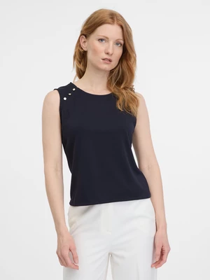 Navy blue women's T-shirt ORSAY