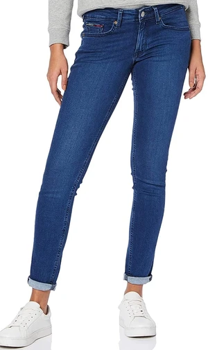 Rifle- Tommy Jeans LOW RISE SKINNY SOPHIE PLSHBS tmavomodré