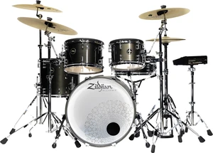 Zildjian Alchem-E Gold EX Black Gold Foundry Shimmer Gloss Lacquer Zestaw perkusji elektronicznej