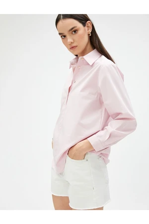 Koton Basic Cotton Shirt Long Sleeved