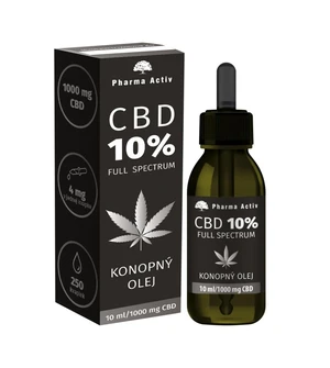 Pharma Activ CBD 10% Full Spectrum Konopný olej 1000 mg 10 ml