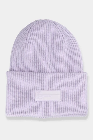 Women's winter hat with logo 4F purple