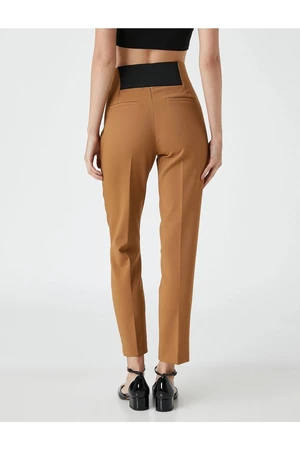 Koton 3sak40148uw Women's Canvas Pants Brown