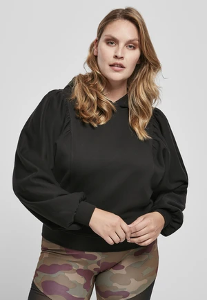 Women's Organic Gathering Batwing Hoody Black