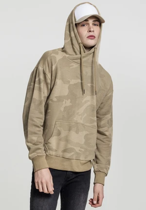 High Neck Camo Hoody sand camo