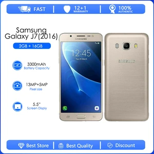 Samsung J7(2016) J710F Refurbished-Original Unlocked Dual Sim 5.5Inch 2GB RAM 16GB ROM LTE 4G 13.0MP Octa Core Fingerprint Phone