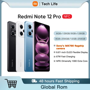 Xiaomi Redmi Note 12 Pro 5G Global Rom Smart Dimensity 1080 Octa Core 6.67 inch OLED Display 67W Fast Charge Optional