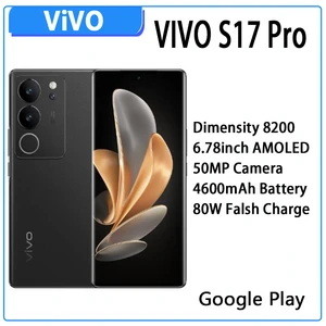 Official VIVO S17 Pro 5G Cell Phone Dimensity 8200 6.78inch AMOLED 50MP Camera 4600mAh Battery 80W Falsh Charge Android 13 NFC