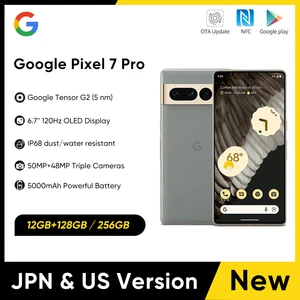 New Original Google Pixel 7 Pro 5G Smartphone 6.7'' 120Hz Display IP68 dust/water resistant Android 13 4410mAh Battery Phone