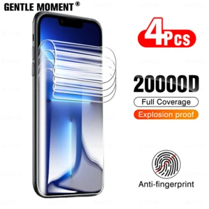 GENTLE MOMENT Not Glass Protectors for IPhone 14 11 Pro Max 12 13 Mini XR XS MAX X Hydrogel Film for IPhone SE2020 6S 7 8