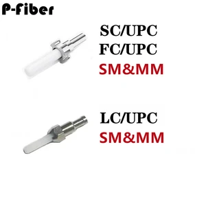 100pcs500pcs1000pcs SC LC ceramic ferrule SC/APC optical fiber ferrule SM for connector 125um-127um MM with metal holder P-fiber