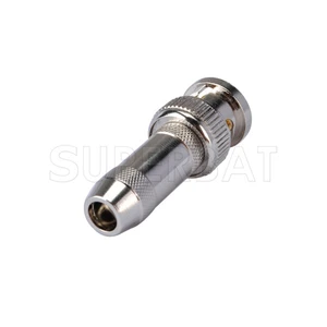 Superbat 5pcs BNC Clamp Male with Jacketed RF Coaxial Connector for RG58 RG142 KSR195 LMR195