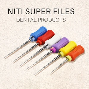 Dental Endodontic NiTi Hand Use Super Rotary File Blade Length 19mm 21mm 25mm Shaping Finishing Files Dental Root Canal File