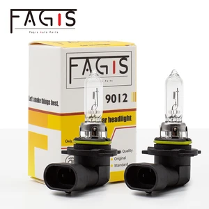 Fagis 2 PCS US Brand 9012 Hir2 12V 55W Clear Car Lights Halogen Bulbs White Auto Headlight Car Head Lamps