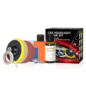 1 set Car Headlight Restoration Kit Auto Headlamp Lens Restore Oxidation Yellow Scratch Restore Polishing Cleaning Tool