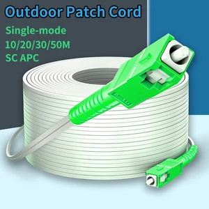 SCA-SCA Fiber Optic Drop Cable Patch FTTH Single Mode Simplex Fiber Optic Outdoor Patch Cord Fiber Jumper SCU-SCU Free Shipping