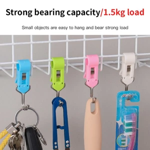 Clothes Pin Hook Bathroom Clamp Small And Light Kitchen Clamp Hook Clothing Couple Hook Tool Bathroom Kitchen Clamp Home Storage