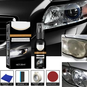 Car Headlight Polishing Agent Scratch Remover Portable Headlight Cleaner Restorer And Renewal Polish Liquid Kit Auto Accessories