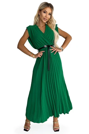 Pleated dress with belt Numoco