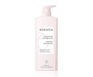 Vyhladzujúci šampón pre krepaté, nepoddajné a kučeravé vlasy Kerasilk Smoothing Shampoo - 750 ml (511410) + darček zadarmo