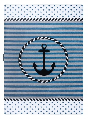 Dětský kusový koberec Petit Marine anchor sea blue-120x170