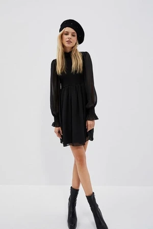 dress with fluffy sleeves