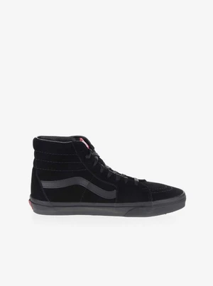 Black Unisex Suede Ankle Sneakers VANS SK8-Hi - unisex