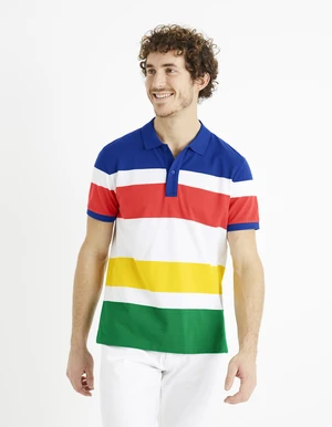 Celio Striped Polo T-Shirt Devoile - Men