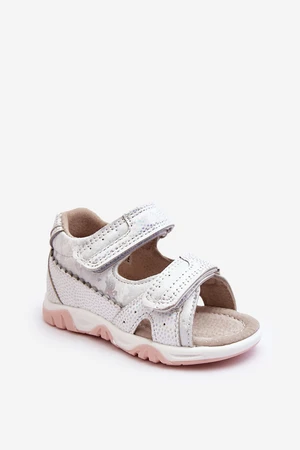 Children's comfortable zippered sandals white Alaska