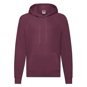 Burgundy Men's Hooded Sweat Sweat Fruit of the Loom