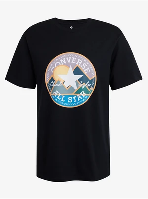 Black Mens T-Shirt Converse Coastal Remix - Men