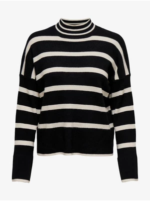 Black Striped Sweater ONLY Ibi - Women