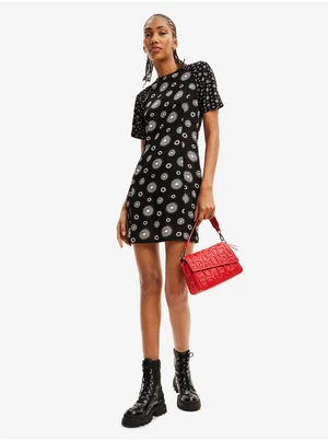 Black Women Patterned Dress Desigual Nueva York - Women