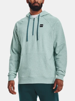 Under Armour Sweatshirt UA Rival Fleece 1/2 Zipper HD-GRN - Mens