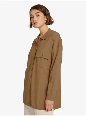 Brown Ladies Shirt Light Jacket Tom Tailor Denim - Women