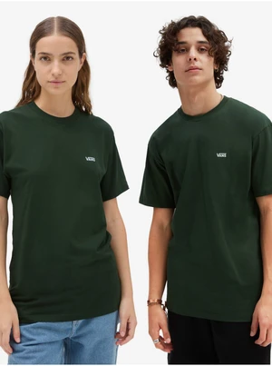 Dark Green Unisex T-Shirt VANS Left Chest Logo - Men