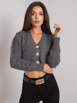 RUE PARIS Dark gray sweater