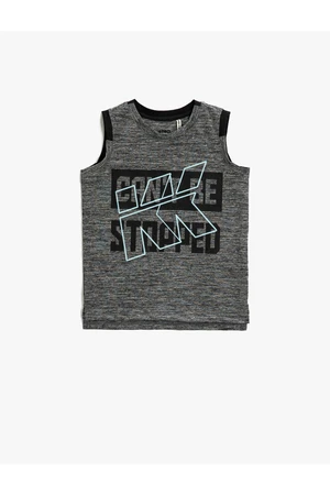 Koton Printed Singlets Crew Neck