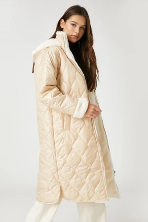 Koton Women's Beige Coat