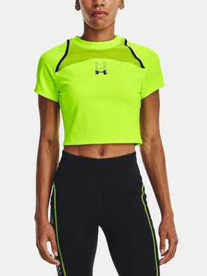 Neon green women's sports T-shirt Under Armour UA Run Anywhere