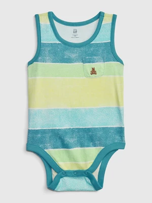 Yellow-Kerosene Children's Striped Bodysuit GAP Brannan