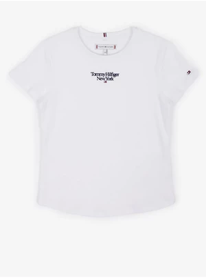 White Girls' T-Shirt Tommy Hilfiger - Girls