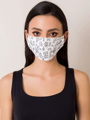 Reusable white cotton mask