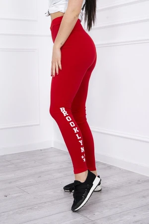 Brooklyn leggings red