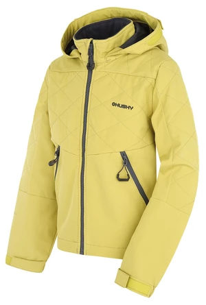 Kids softshell jacket HUSKY Salex K lime green