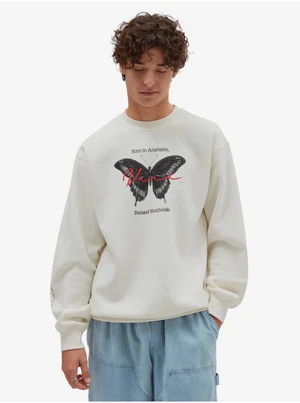 Men's cream sweatshirt VANS Born In Anaheim Loose Crew - Men