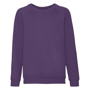 Fioletowa bluza dziecięca Raglan Sweat Fruit of the Loom